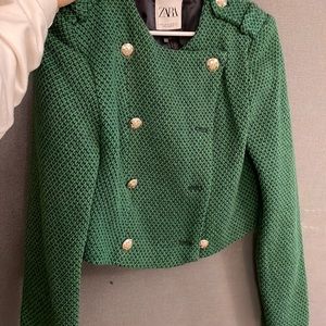 Zara cropped blazer